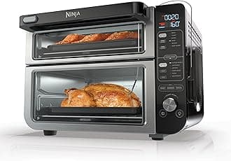 DCT451 12-in-1 Smart Double Oven with FlexDoor, Thermometer, FlavorSeal, Smart Finish, Rapid Top Convection and Air Fry Bottom , Stainless Steel