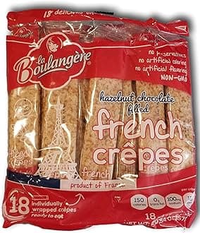 la Boulangere Hazelnut Chocolate Filled French Crepes