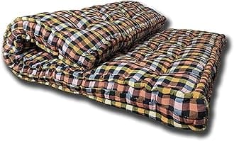 5-Inch Box Mattress | Gadda Medium Firm Soft Cotton Multicolour Mattress | Cotton Gadda Box Rectangle Type (Single Bed, 3 x 6 ft or 72x36x5 Inches)