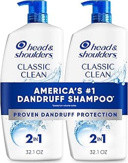 32.1 fl oz Anti-Dandruff Shampoo and Conditioner Twin Pack, Classic Clean Scent