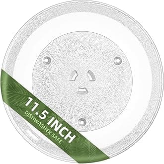 11.5" Microwave Turntable Compatible with Samsung DE63-00624A DE74-20102D, 11 1/2 inch Replacement Microwave Glass Plate for GE WB49X10097 WB49X10224