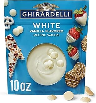 GHIRARDELLI White Vanilla Flavored Melting Wafers, 10 OZ Bag