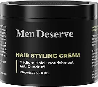 Hair Styling Cream (100g) | Provides Medium Hold & Nourishment | Paraben & Sulphate Free | Non-Greasy Hair Cream With Olive Oil, Coconut Oil, & Keratin | Hair Cream for Dry & Frizzy Hair
