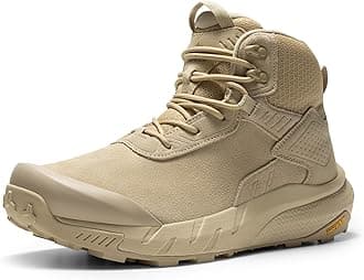 NORTIV 8 Men's Waterproof Military Tactical Work Boots Leather Motorcycle Combat Lightweight Non-Slip Hiking Boots for Men VaporGuard