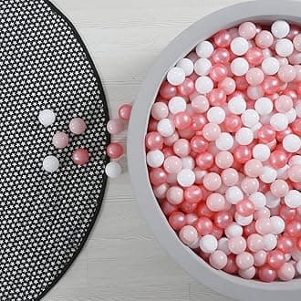 GOGOSO Ball Pit Balls for Toddles Kids Plastic Ballpits Accessories Crush Proof Durable Fun Shape Play Baby Bath Toys 50 100 200 500 1000