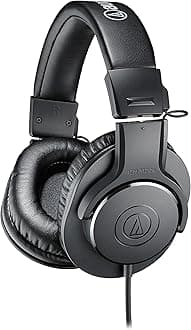Audio-Technica ATH-M20x Over-Ear Professional Studio Monitor Headphones