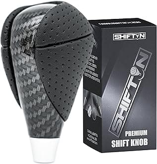 Carbon Fiber Pattern Gear Shift Knob Shifter for Lexus ES300h ES350 GS300 GS350 GS430 GS450h GS460 is-F IS250 IS300 IS350 LS460 LS600h RX350 RX450h (Punched Black Leather/Carbon Fiber)