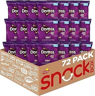 Flavored Tortilla Chips, Reduced Fat Spicy Sweet Chili, 72 Count