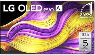 LG 83-Inch Class OLED evo AI 4K G5 Series Smart TV w/Dolby Atmos, Dolby Vision, HDR10, AI Super Upscaling 4K, Filmmaker Mode, Wow Orchestra, Alexa Built-in (OLED83G5WUA, 2025)