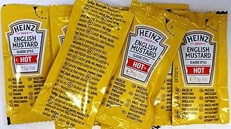 12 x Heinz English Mustard - Individual 5g sachets