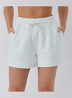 THE GYM PEOPLE Women's Drawstring Running Sweat Shorts High Waisted Gym Sport Shorts with Pockets