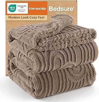 Bedsure GentleSoft Fleece King Size Blanket for Bed - Super Soft & Cozy, Fluffy Blankets for Women & Girls, Ideal for Sofa & Couch, Brown, 108x90 Inches