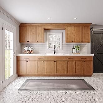 Quicklock Cabinets,RTA(Ready-to-Assemble) Cabinets|Kitchen Starter Sets|Office Kitchenette|Small Home Kitchenette|Apartment Kitchenette(Provincial Stain,10 Foot)