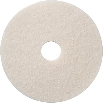 Polishing Pads, 13" Diameter, White, 5/carton