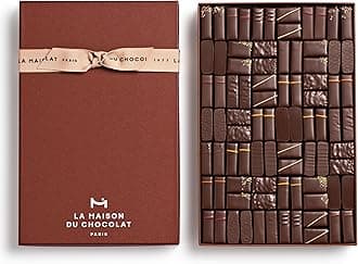 LA MAISON DU CHOCOLAT Coffret Maison Dark, Gourmet Dark French Chocolate Gift Box (84 Pieces)