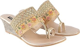 Shoetopia Women's & Girl's Woven Design Wedges Heels