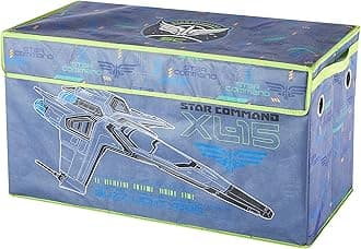Idea Nuova Pixar Lightyear Collapsible Children’s Toy Storage Trunk, Durable with Lid