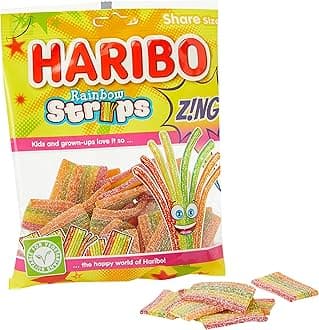 Haribo Sour Rainbow Strips, 150g
