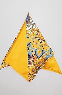 Men's Yellow Floral Pocket Square
