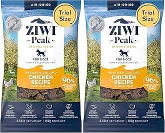 ZIWI Peak Air-Dried Dog Food – Chicken - All Natural, High Protein, Grain Free, Limited Ingredient w/Superfoods (3.5oz) (Pack of 2)