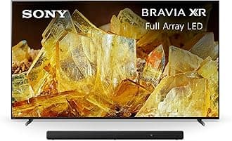 Sony 55 Inch BRAVIA XR X90L Full Array LED 4K HDR Google TV HT-A3000 3.1ch Dolby Atmos Sound Bar