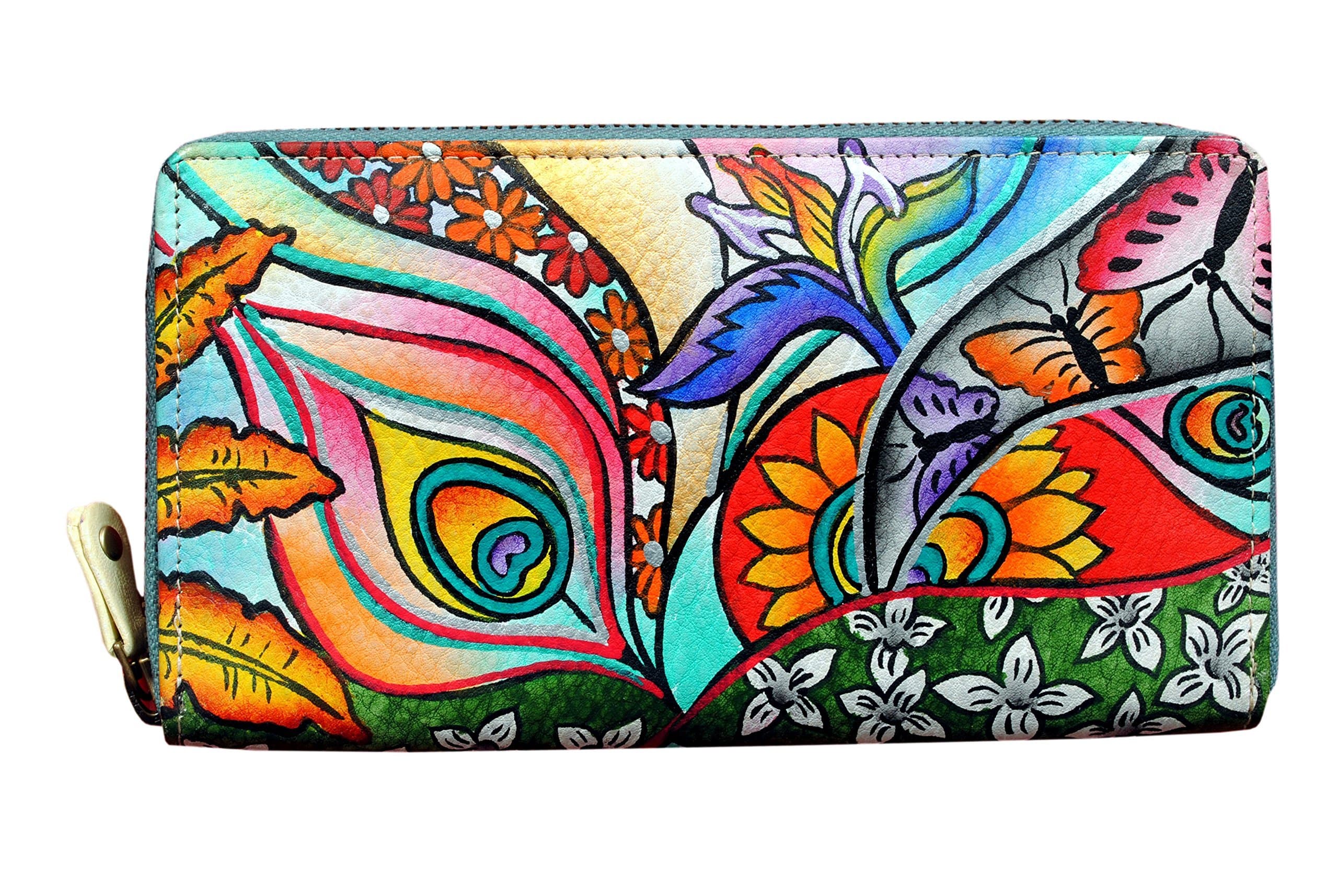 Women's Dazzling Waves Hand Painted Wallet