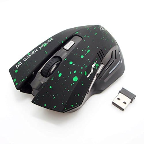 Wireless Mouse,2.4G Portable Wireless Optical Mice with Nano USB Receiver by KEJEA,3 Adjustable CPI Levels 1600/1200/800 for Notebook, PC, Laptop, Computer, Macbook,Chromebook