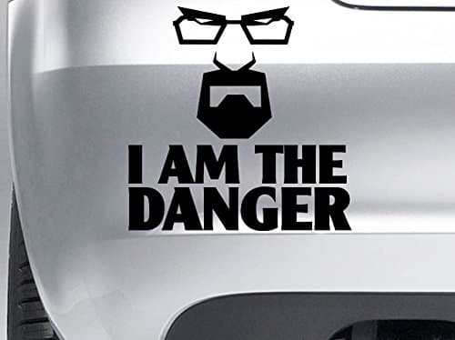 Level 33 Ltd Breaking Bad - I AM THE DANGER - Walter White - Black Vinyl Decal - Car, Window, Wall, Laptop Sticker