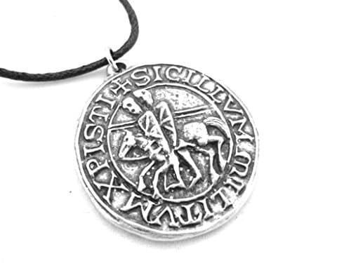 Knights Templar Seal Pewter Pendant