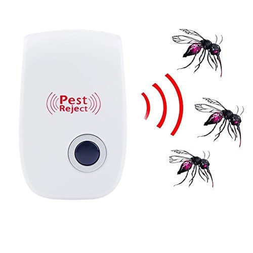 Pest repeller 2 Pack - Pest Reject - Ultrasonic Pest Repeller, Electronic Plug for Insects, Roaches, Flies, Ants, Spiders, Mice, Bugs, Non-toxic Environment - Friendly, Humans & Pets Safe 100%