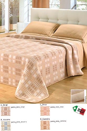 Tbe SCOTLAND Frameworks Wool Blanket For Single Bed-Made in Italy CAMMELLO