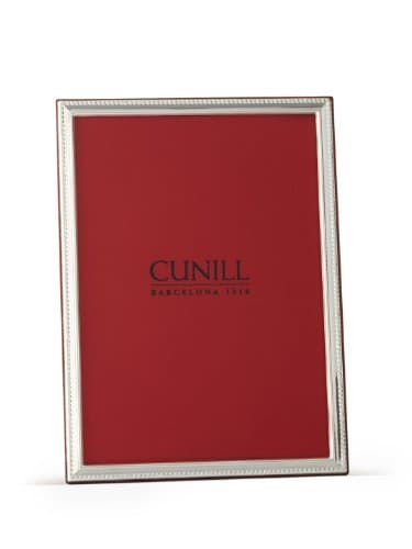 Cunill Silver Slim Beaded Frame for 4 by 6-Inch Photograph, Sterling Silver