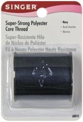 Bulk Buy: Singer Dual Duty Cotton Covered Polyester Thread 200 Yards Navy 60013-1 (3-Pack)