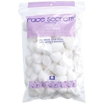 Face Secrets Cotton Balls 100ct. Made in US