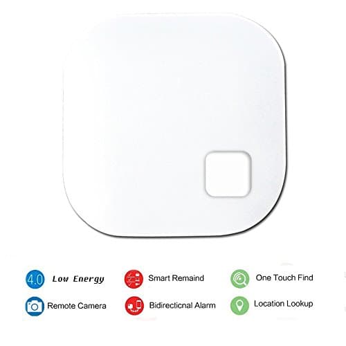 Smart Key Finder - Azmall Bluetooth Smart Tracker Anti Lost Detector Tester Anti-Lost Sensor Alarm Tag Key Finder for Smartphones Wallet Kid Pet White