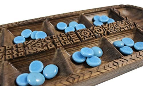 Crooked Mill Premium Walnut Mancala Board Game