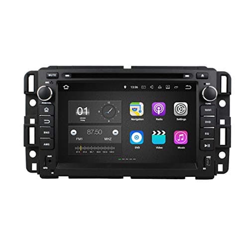 Android 7.1 OS Car GPS Navigation for GMC Yukon/Tahoe/Acadia/Sierra(2007-2012), 7 Inch Touchscreen DVD Player Radio Bluetooth Head Unit