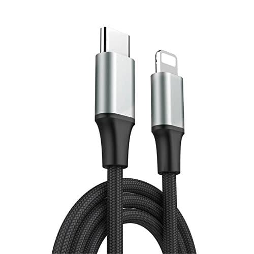 USB C to Lightning Cable, 3.3FT Braided USB Type C to Lightning Charging Cord Sync & Data Cable for iPhone 8/8Plus/ iPad/ New MacBook/ Chromebook Pixel/ HP Pavilion or more devices