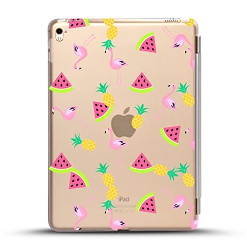 iPad mini 4 case , Come with Black detachable smart cover for Auto Wake/Sleep Feature, watermelon flamingo pineapple Design for New iPad Mini 4 Retina Display 2015 model