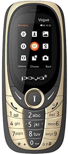 Poya 0.3 MP Camera and 1.8-inch Screen Dual Sim Basic Mobile Phone(Black)