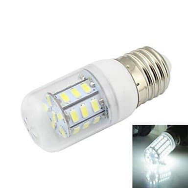 1pcs E26/E27 7W SMD 5730 648 LM 6000-6500 K Cool White Corn Bulbs DC 24 V , Cold White