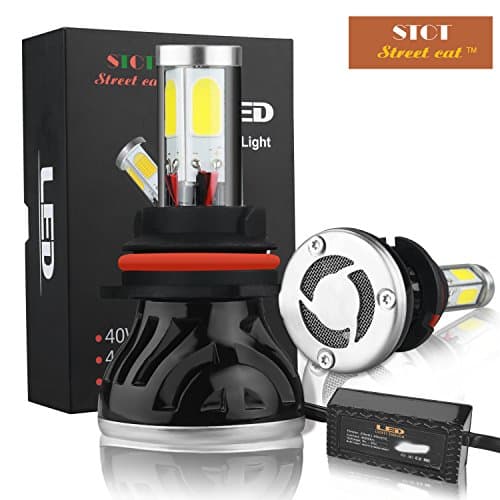 9004 (Hi/Lo) LED Headlight Bulbs Conversion Kit All-in-one 40W 4000LM (x2) 6000K Daylight with Rainproof Driver(BY Street Cat)
