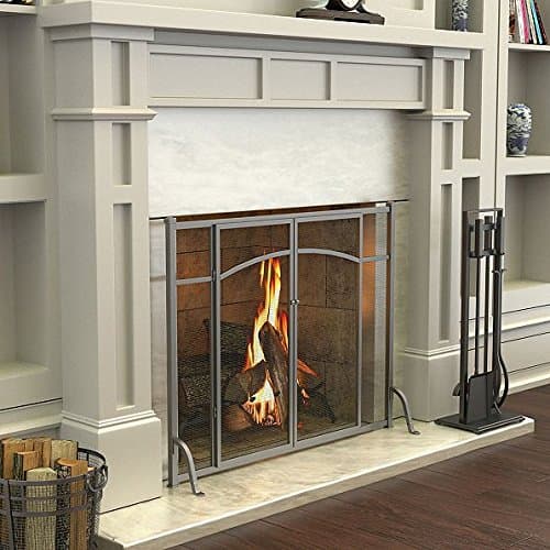 Hyde Park Flat Panel Fireplace Screen with Doors