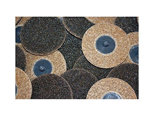 Car Builder Supply 770q25 Sand Loc Quick Change Type R Surface Conditioning Finishing Discs Course Brown 25pc 3" Diameter