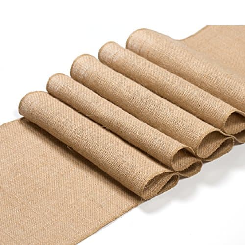 Burlap table runner 12"x108" inches | NEW Arrival |Christmas table runner Rustic Church decor | Thanksgiving | TRUE 100% Jute table runner – ROLL PACKING by EleganceWay