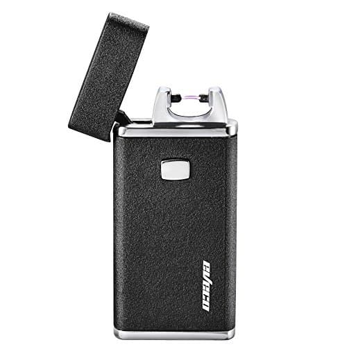Electronic Lighter,Best Man Gift USB rechargeable Plasma Atomic lighter,Windproof Arc lighter