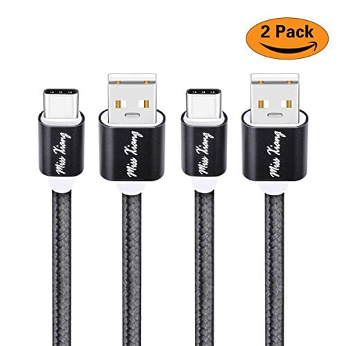 3 Foot USB Type c Cable, Tanggula Hsiang Nylon Braided Cord Fast Charging for Samsung S9,MacBook,Note 8,Lg V20,Google pixel,Moto g5 plus,g6 plus