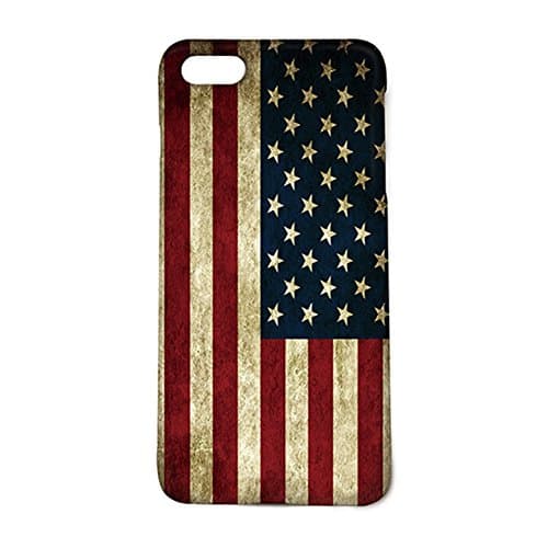 Retro American Flag Stars Pattern Iphone 6 Plus Case, Patriotic Design Iphone 6Plus 5.5Inch Protective Cover