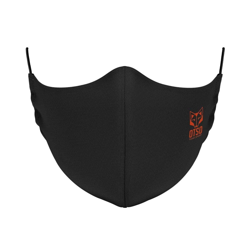 OTSO MASK BLACK Night Breathable and Comfortable 3-Layer Reusable Machine Washable. Exclusive and Unique Design. Size L. MADE IN EUROPE
