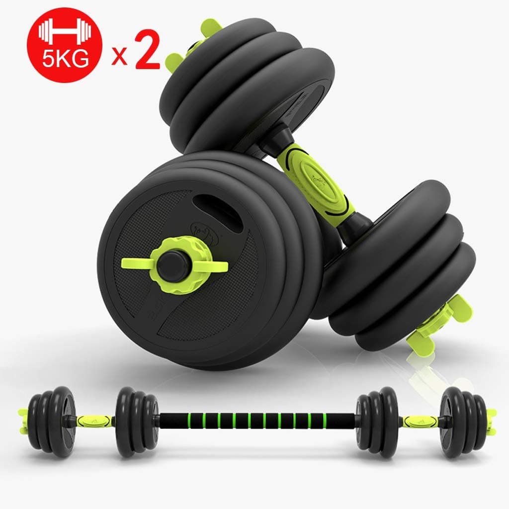 Amon Removable Dumbbell Dumbbell Set with Adjustable Weights Supplies for Workout,Body Building Fitness Equipment Household (Color : 10KG)